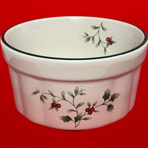 Pfaltzgraff Winterberry Dip Mix Bowl Ramekin Set with Spreader NEW - Picture 3 of 12